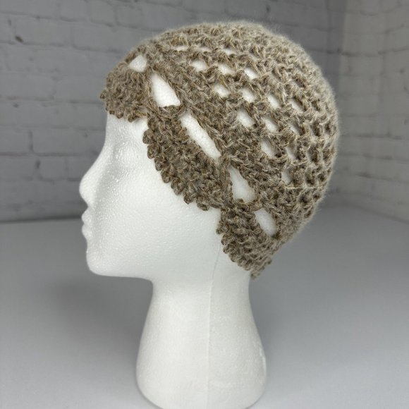Handmade New Copper Juliet Hobbii Metallico Fine Wool‎ Knit Beanie - Adult S/M - Picture 3 of 10